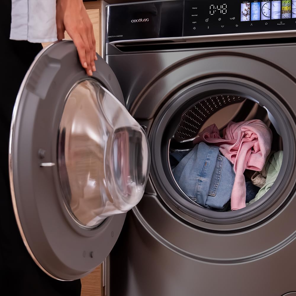 Cecotec - lave-linge série frontale - grande capacité - lavage rapide, efficacité