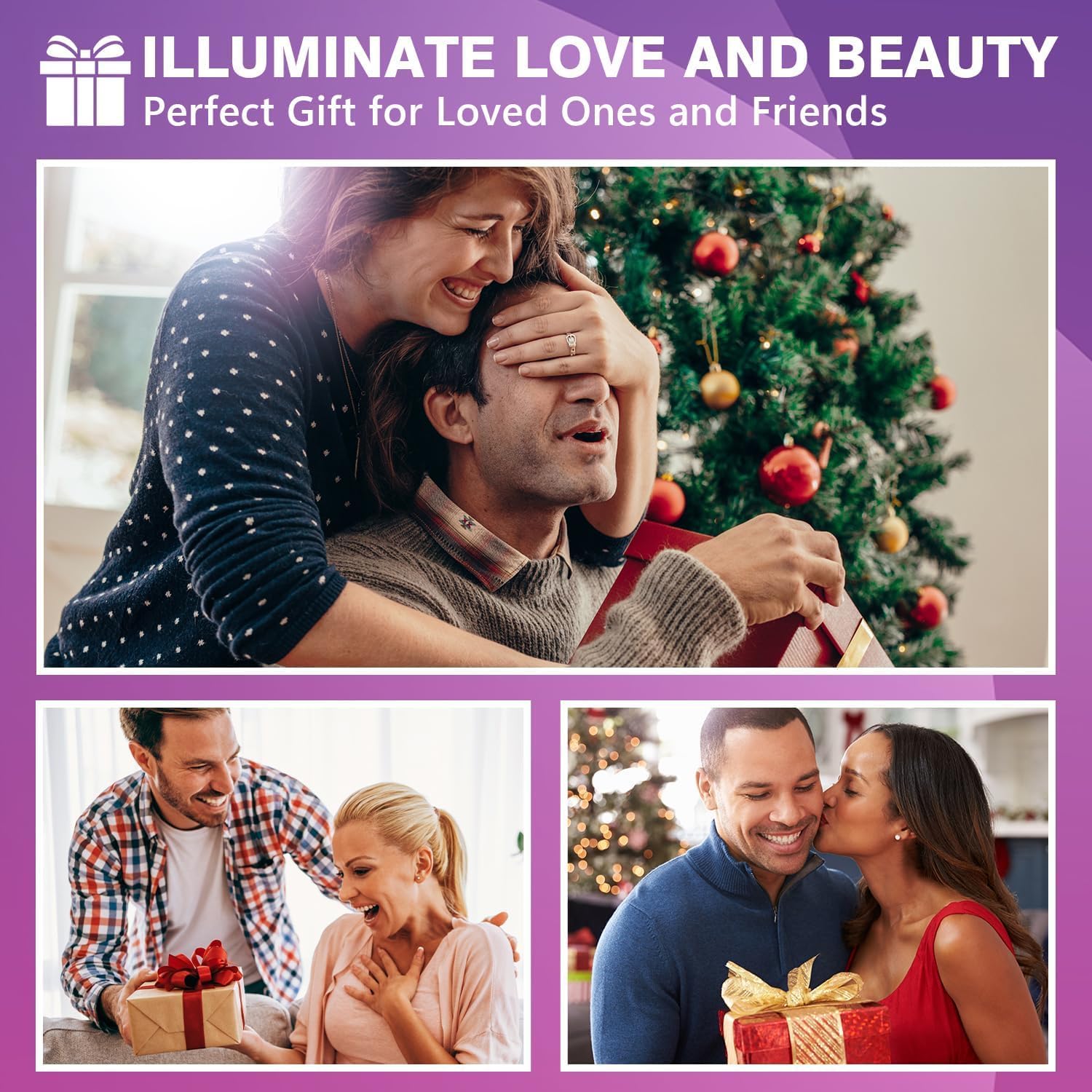 Auxmir - miroir grossissant 20x - LED, rechargeable, ventouse 360°