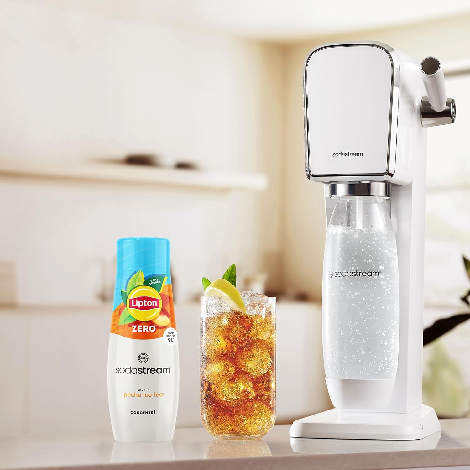 SodaStream - concentré Lipton Ice Tea pêche - 440ml - prépare 9L instantanément