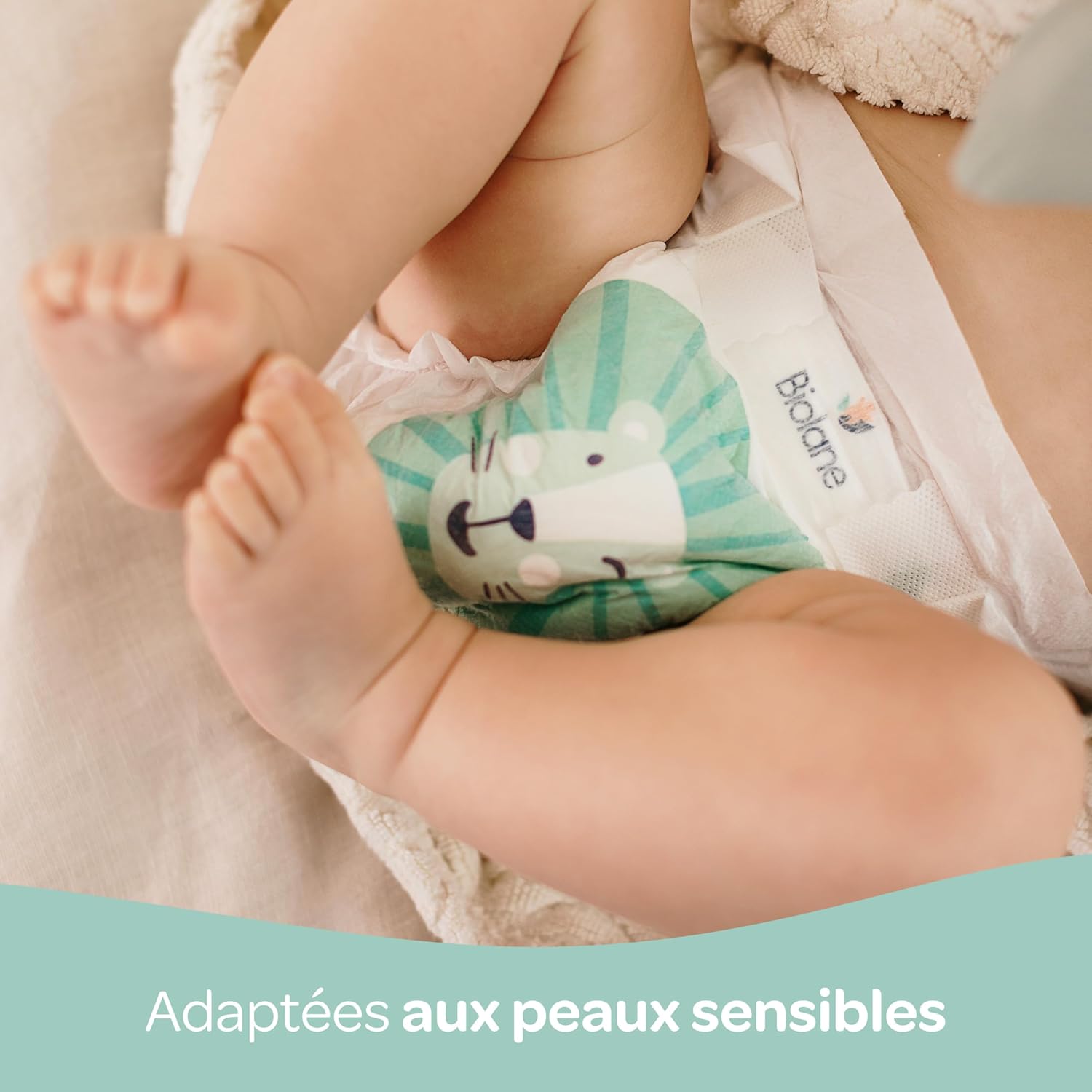 Biolane - Couches bébé taille 4 (7-18 kg) - Ultra absorbantes, confort, 12h au sec, pack 132
