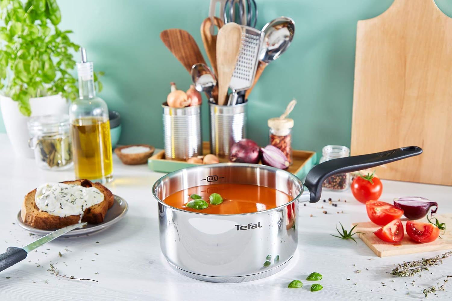 Tefal - Primary - casserole inox 20 cm, 3 L, couvercle inclus