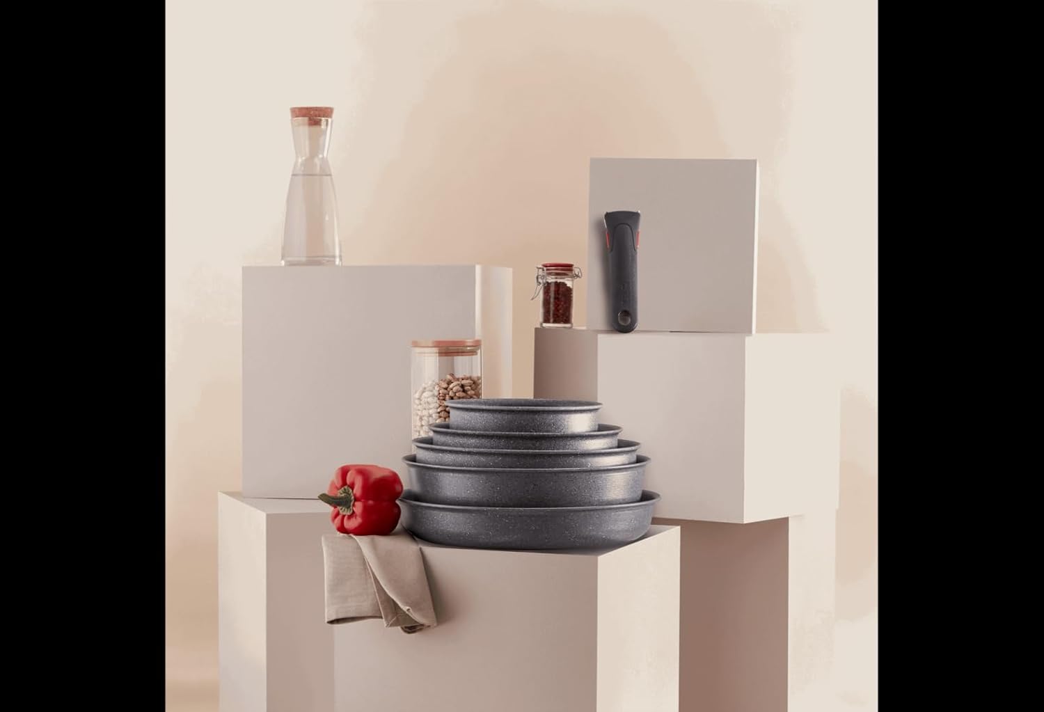 Tefal - Ingenio Natural Force - poêle 28 cm - induction, antiadhésif, empilable, lave-vaisselle, L3960602