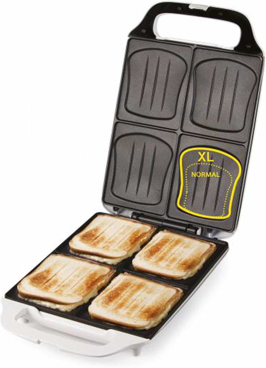 DOMO - Croque Famille XXL - 4 grandes tranches, 1800W, antiadhésif, voyants - DO9064C