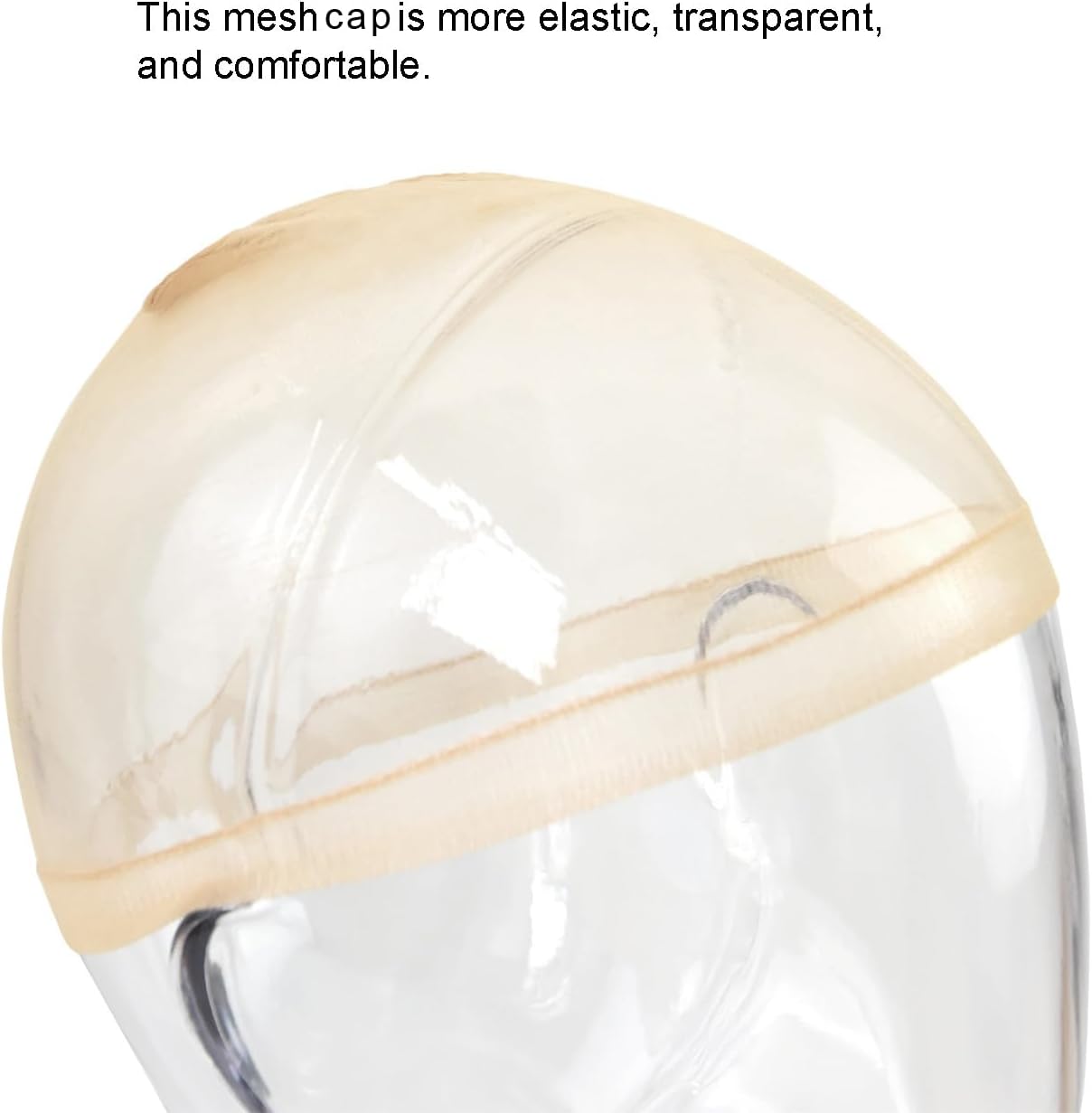 YANTAISIYU - lot de 6 bonnets perruque nylon HD, ultra-fins et respirants