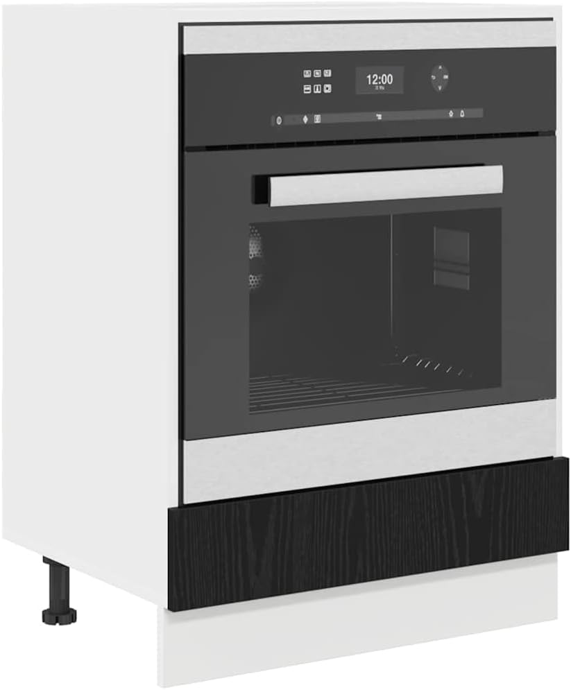 vidaXL - Armoire de four murale - 60x46x81,5cm - chêne noir, gain de place