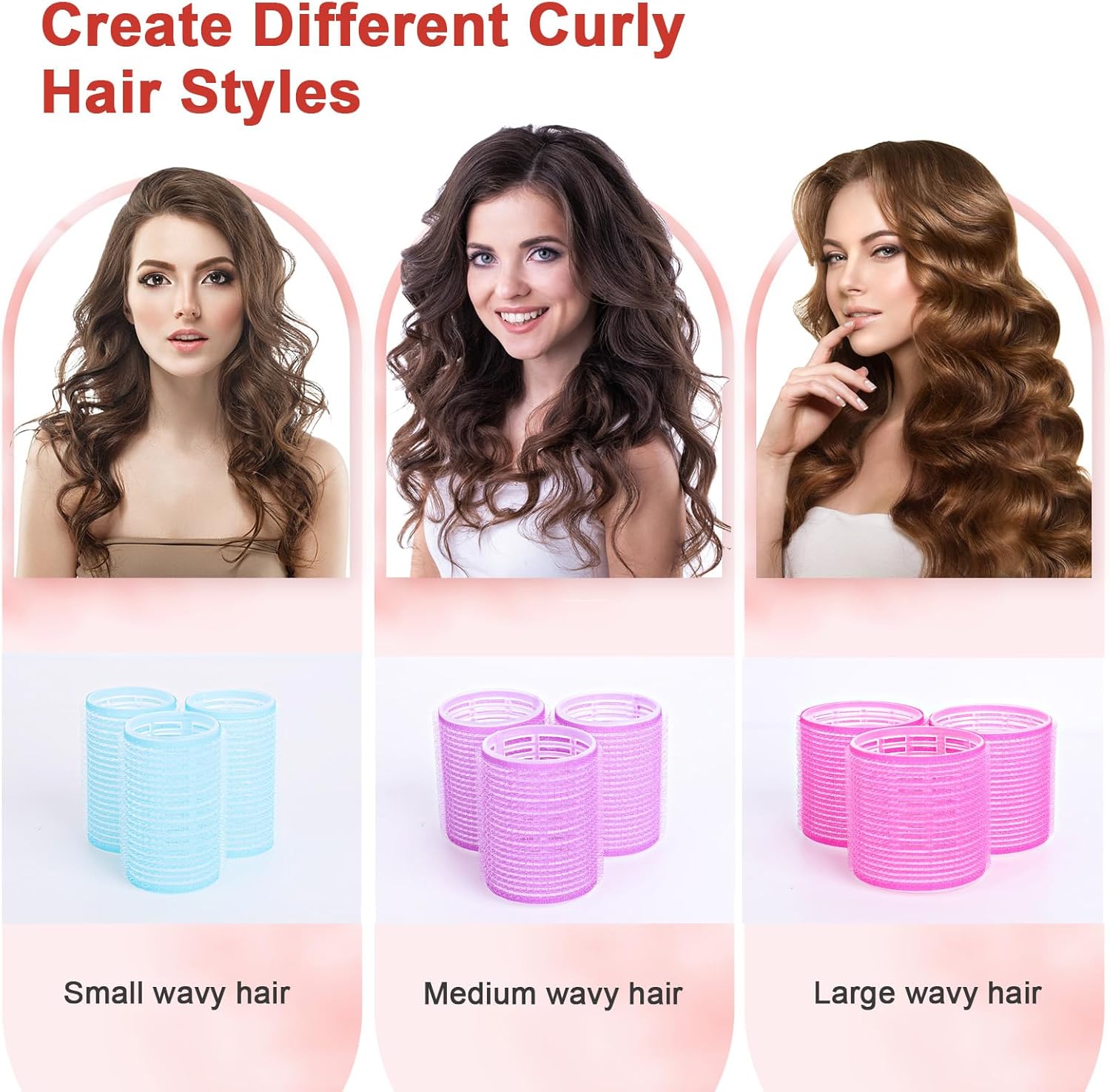 AiQInu - bigoudis magiques série 30 pcs - 18 bigoudis + 12 pinces - idéal cheveux épais et DIY