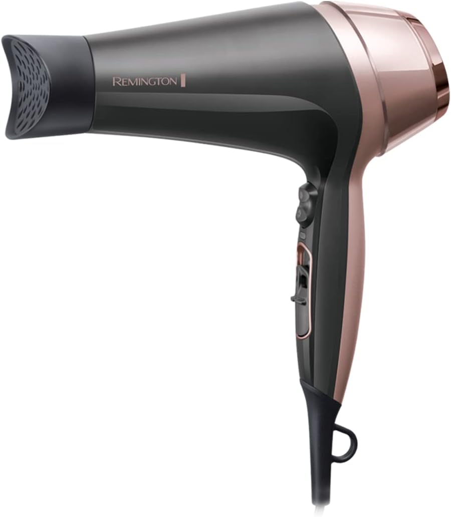 Remington - Sèche-cheveux Curl&Straight - 2200W - 3 températures, 2 vitesses, accessoires - D5707