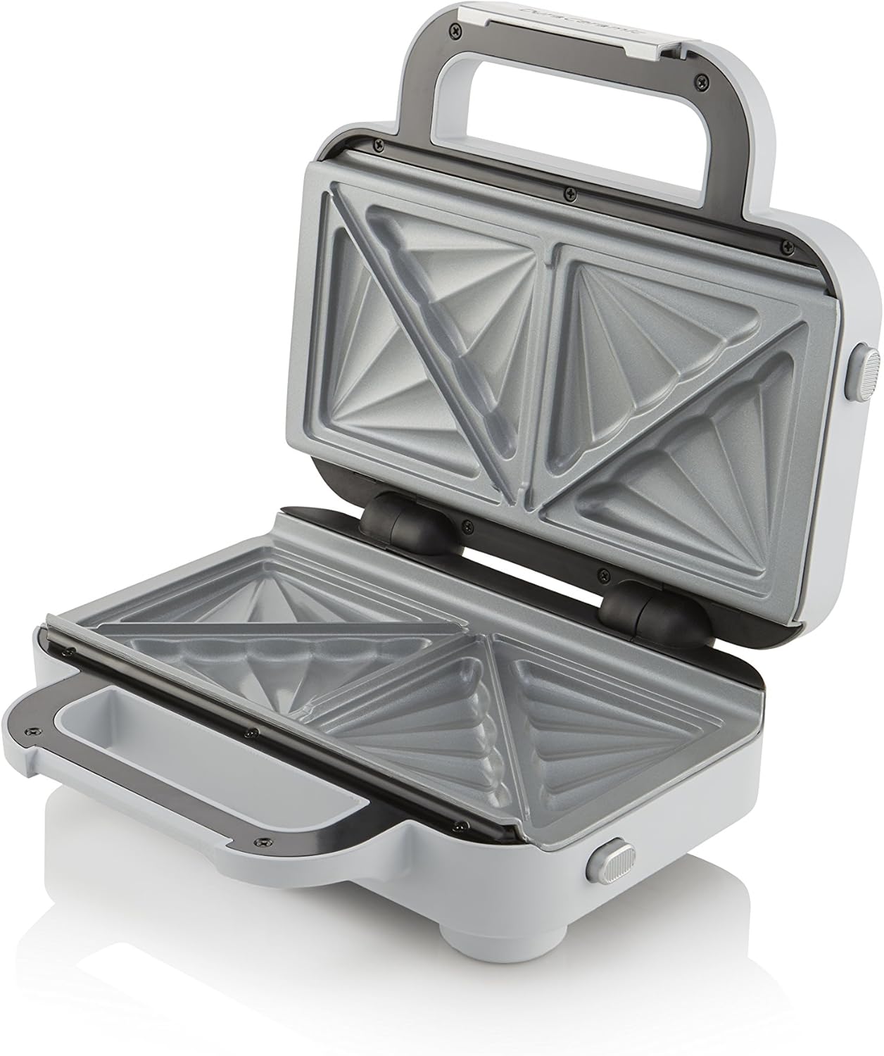 Breville - machine à sandwich DuraCeramic 2 tranches, température variable, assiettes creuses, VST070X