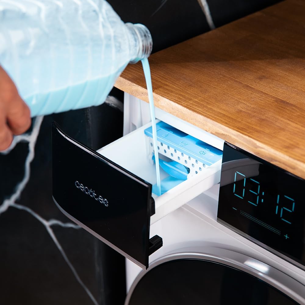 Cecotec - Bolero DressCode 9900 - 9kg, 1400rpm, 16 programmes, écran couleur, moteur inverter, SteamMax, A