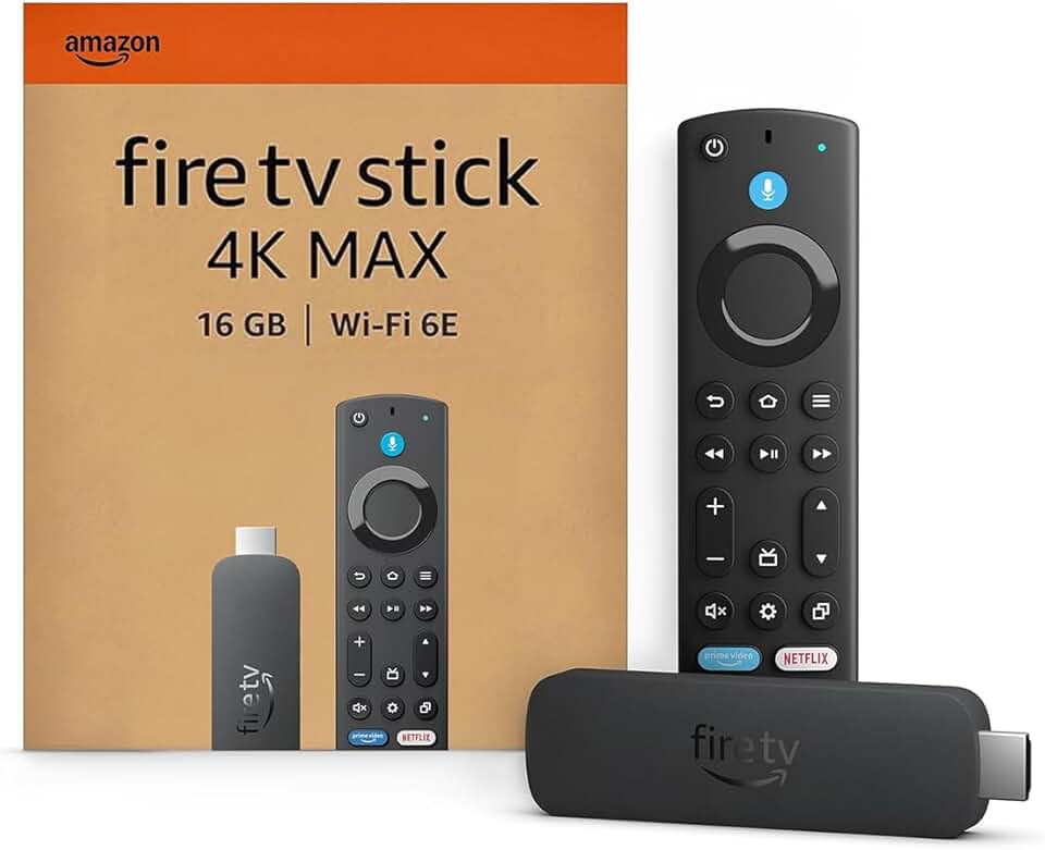 maxy-dealz - Fire TV Stick 4K Max - Streaming 4K, Wi-Fi 6E, Écran dynamique
