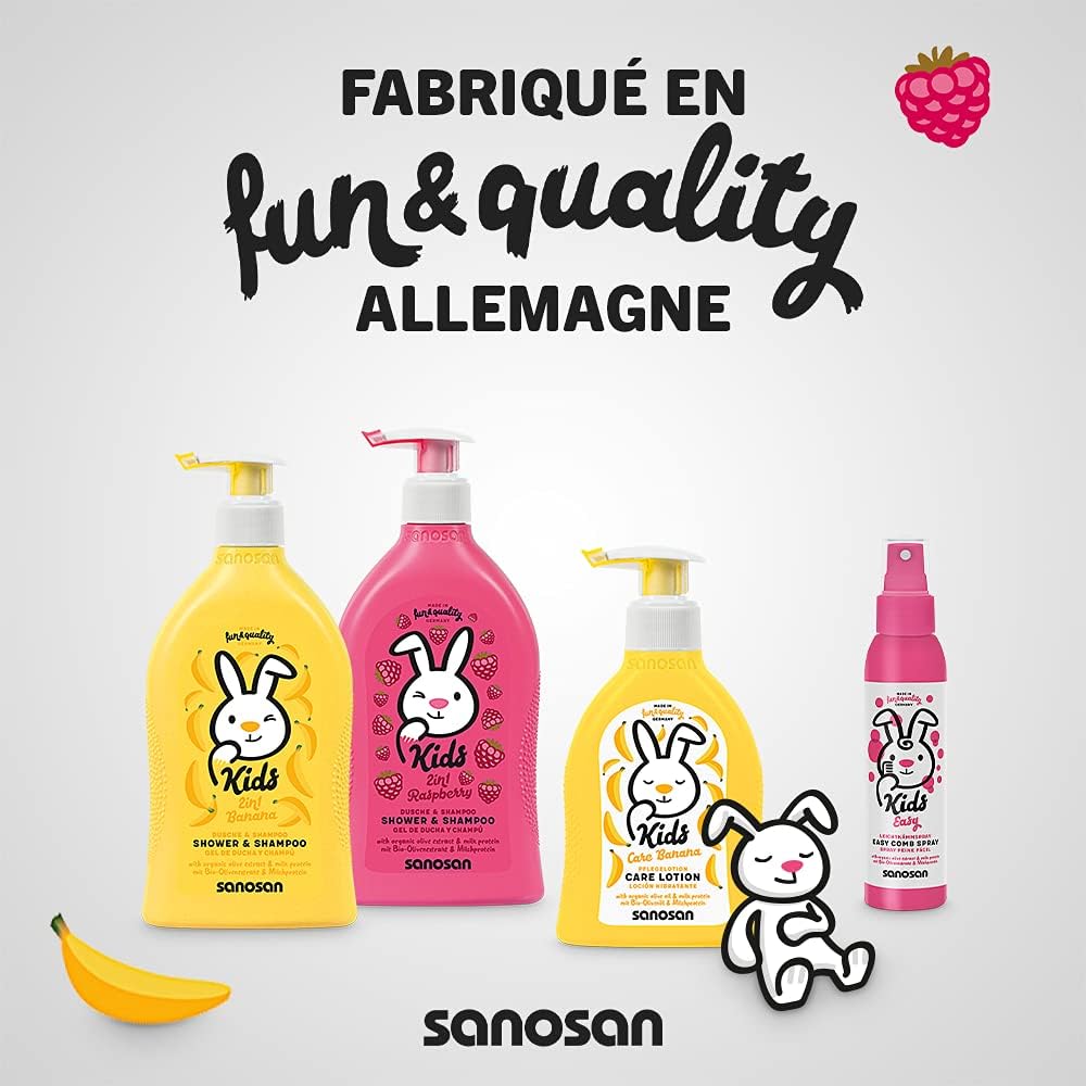 Sanosan - Spray démêlant enfant - 2x125ml - olive bio & lait