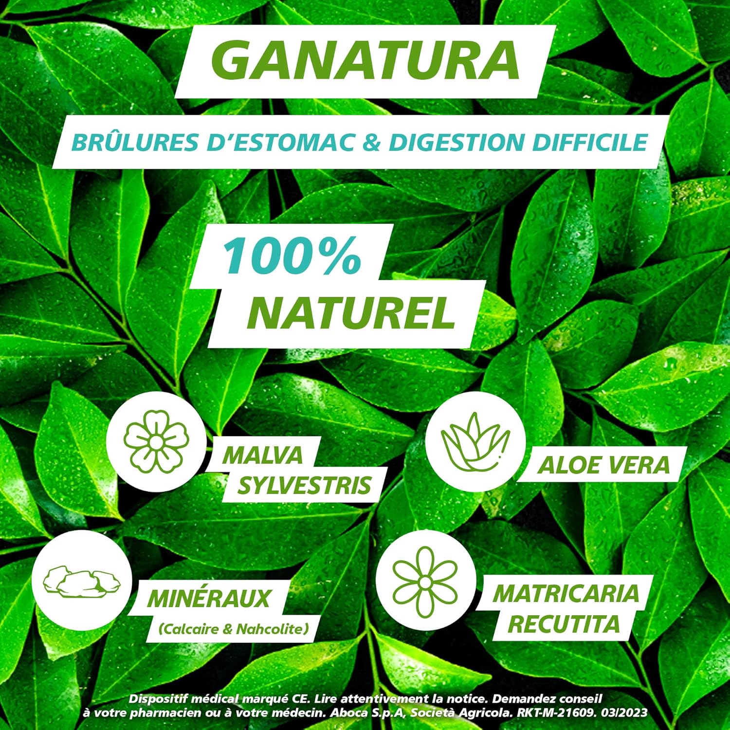 GANATURA - comprimés naturels - boîte 45 unités - bien-être X45