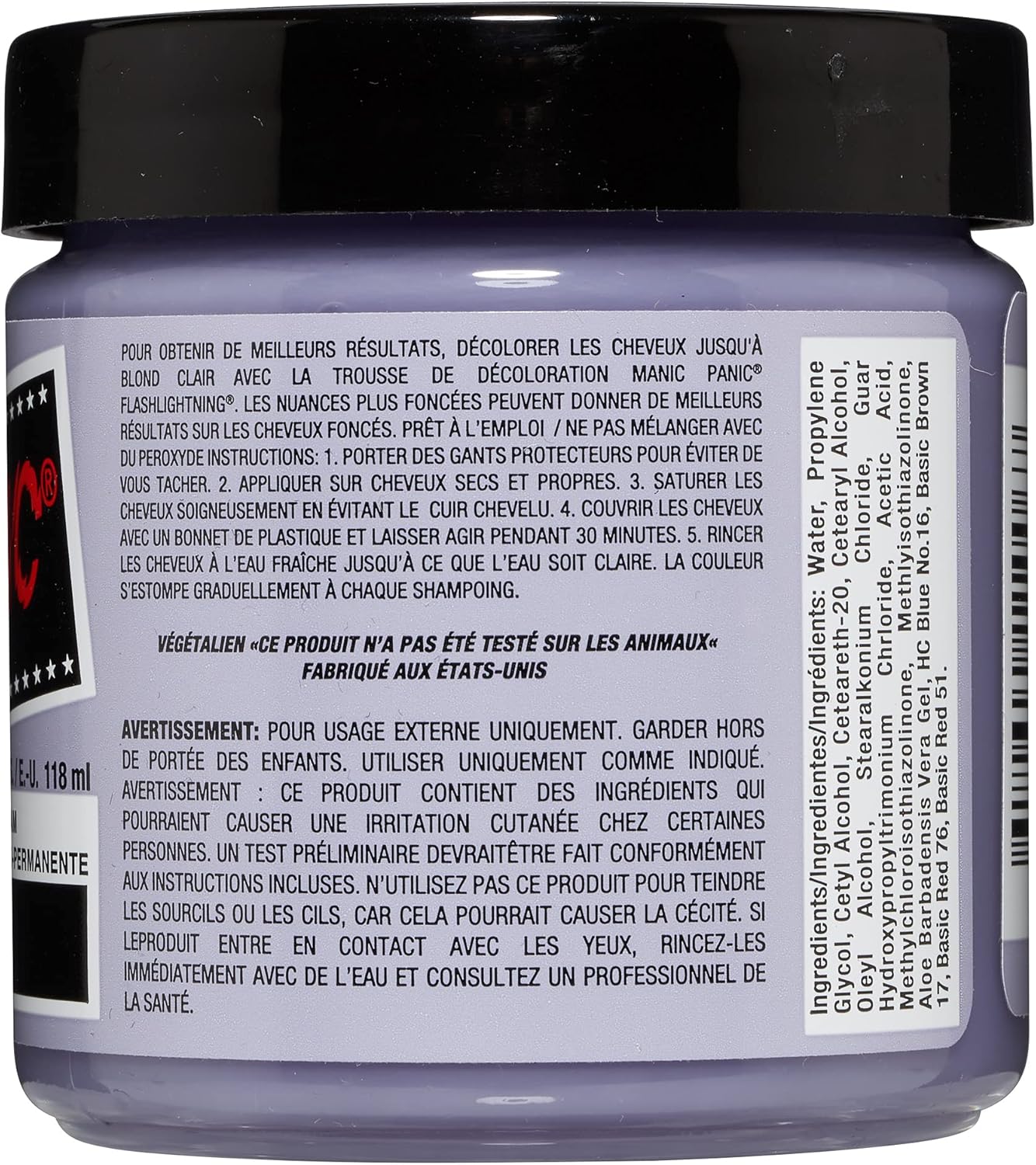 Panic Manic - Silver Stiletto Classic Creme - 118ml - Vegan, semi-permanent, cruelty free