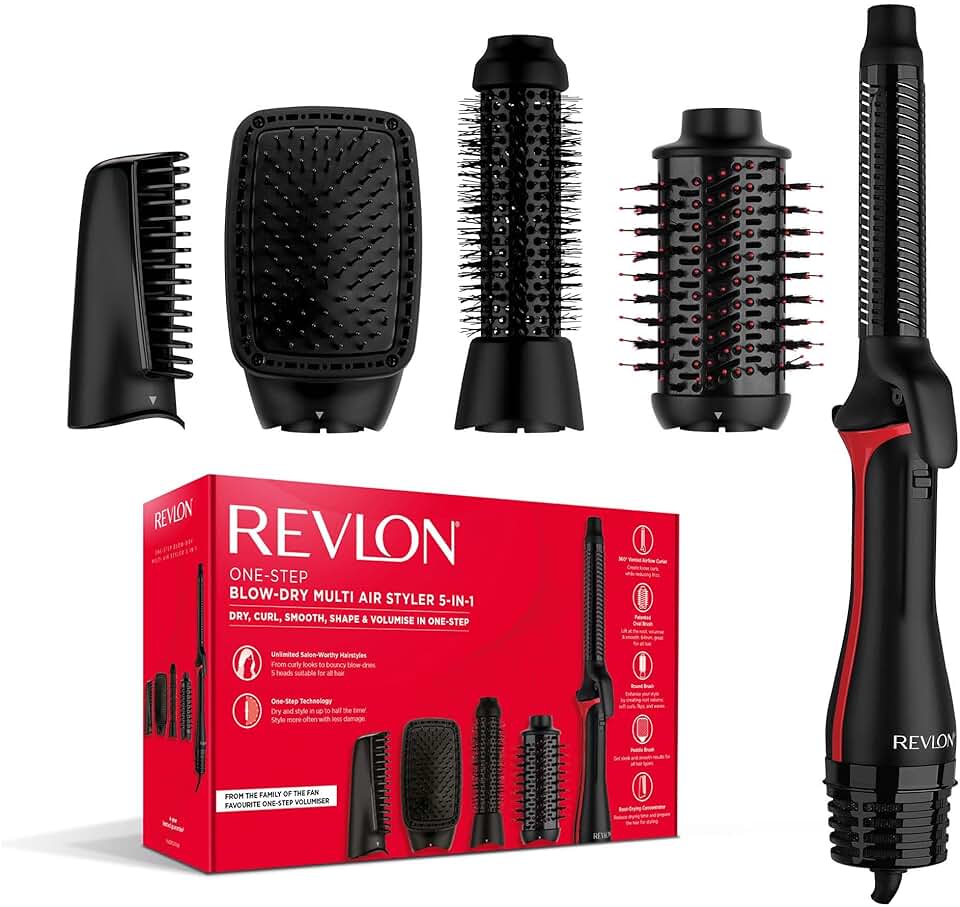Revlon - One-Step Styler 5-en-1 - multi-têtes coiffantes - RVDR5370