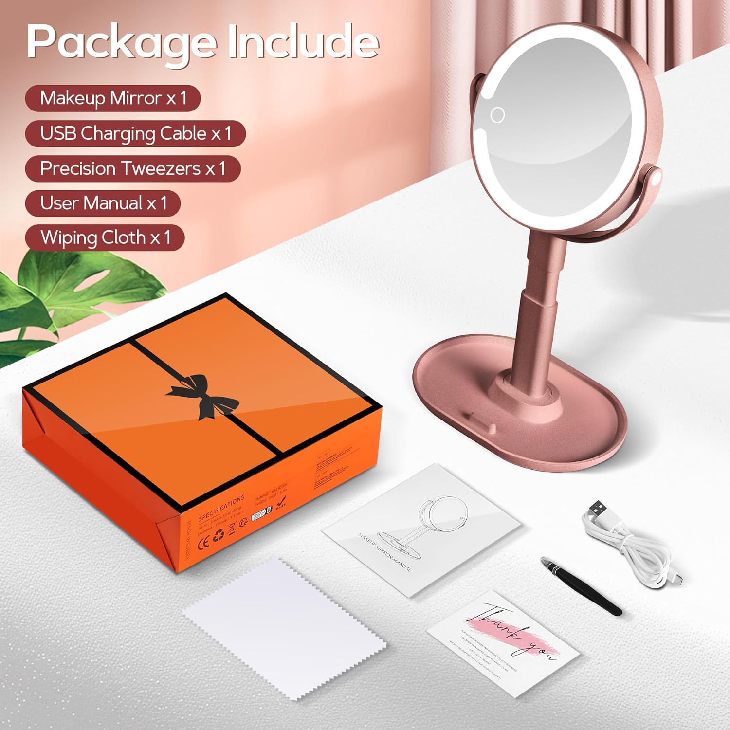 B Beauty Planet - miroir maquillage 30X, LED réglable, 2 côtés