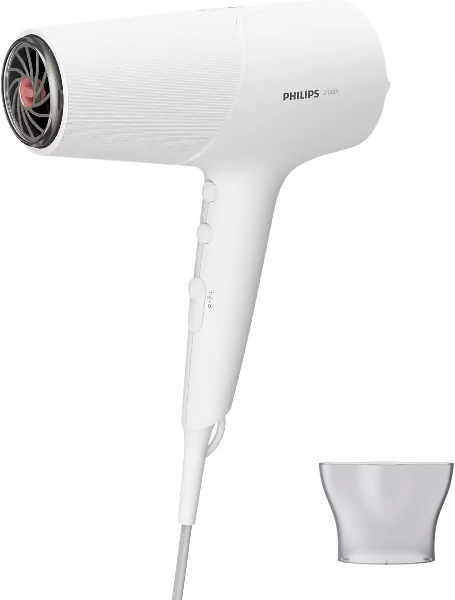 Philips - Sèche-cheveux Série 5000 - 2100W - ThermoShield, 3 températures, 2 vitesses - BHD500/00