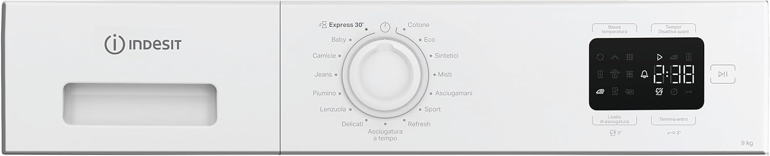 Indesit - sèche-linge pompe à chaleur - 9kg, filtre 2 en 1, cycle rapide, classe E - C YD 92D WW IT