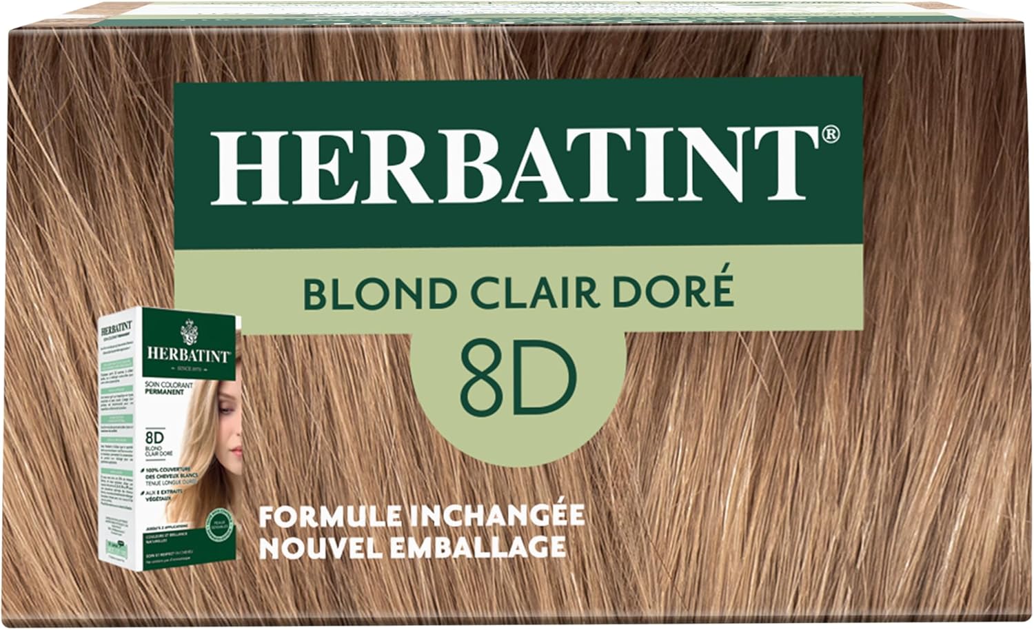 Herbatint - Soin Colorant Permanent 170ml - blond doré, sans ammoniaque, 100% couverture
