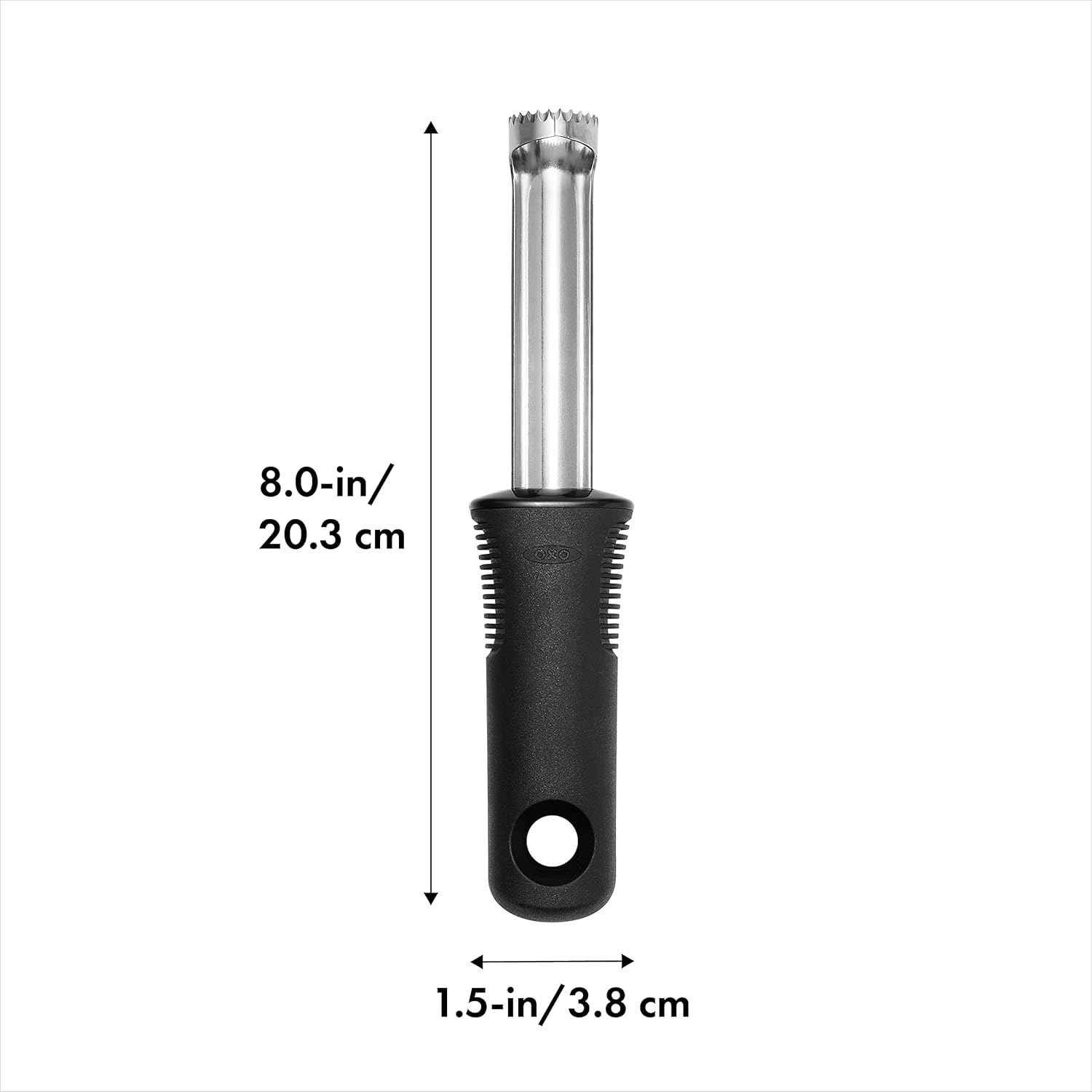 OXO - Good Grips - vide-pomme inox - poignée ergonomique, noir