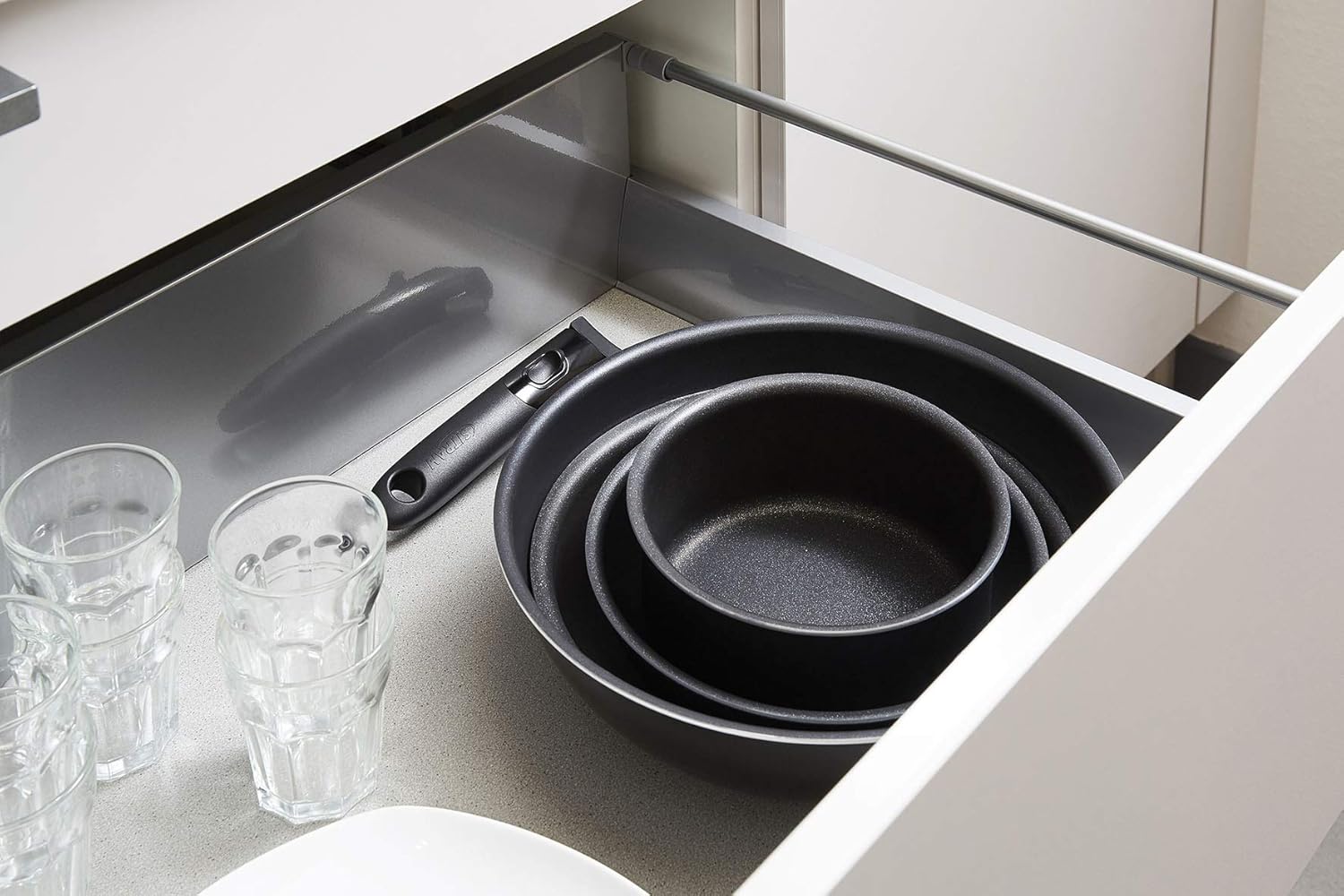 Sitram - Sitramovible - 20/24/28cm - Lot 3 poêles anti-adhérentes, poignée amovible, induction 712757