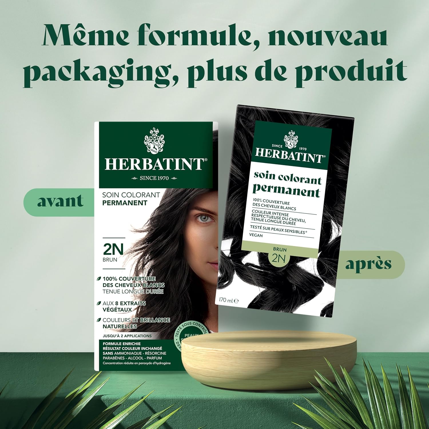 Herbatint - Soin Colorant Permanent - 170 ml - Sans ammoniaque, couvrance totale cheveux blancs, testé dermatologiquemen
