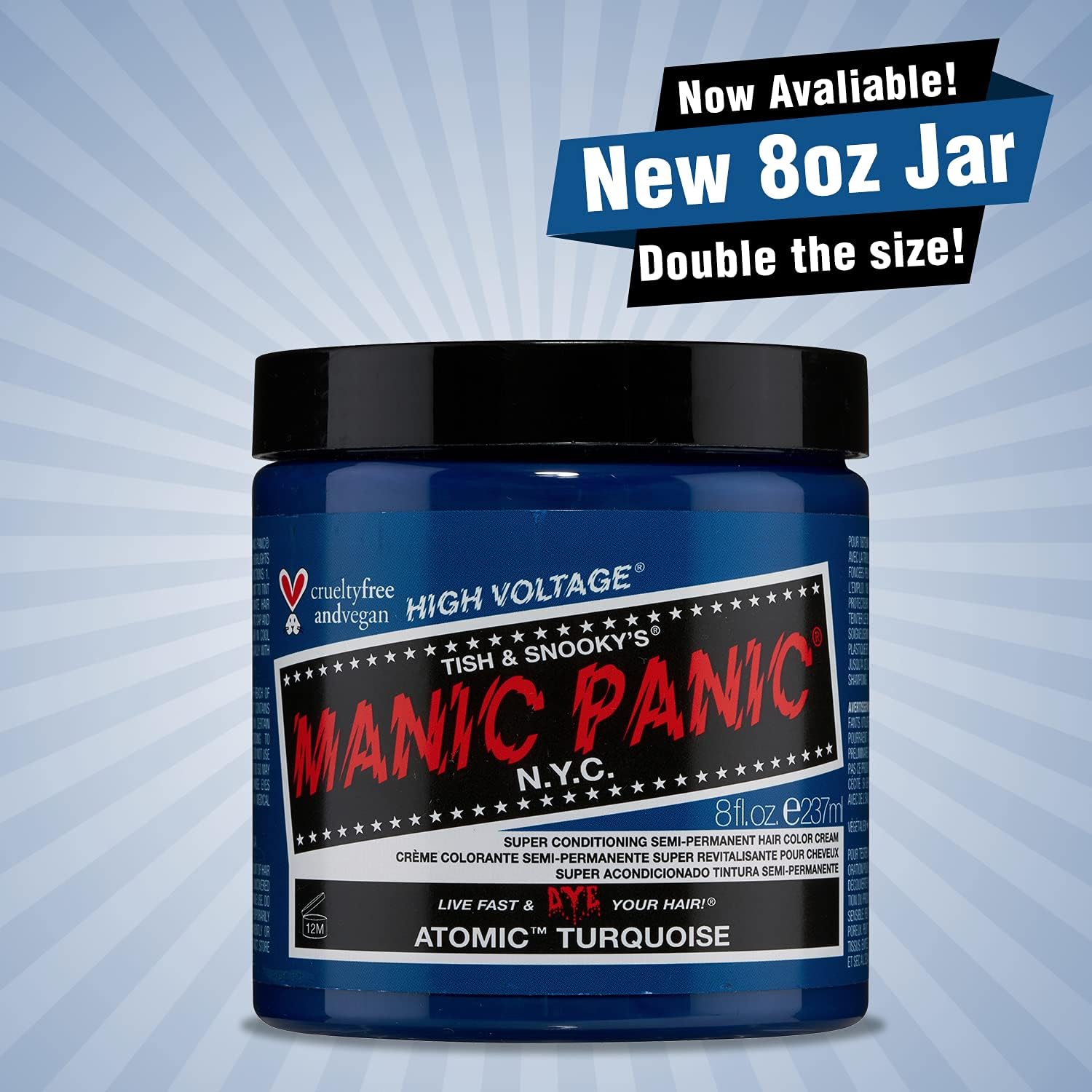 Manic Panic - Super Conditioning Semi-Permanent - 237ml - Coloration cheveux turquoise intense