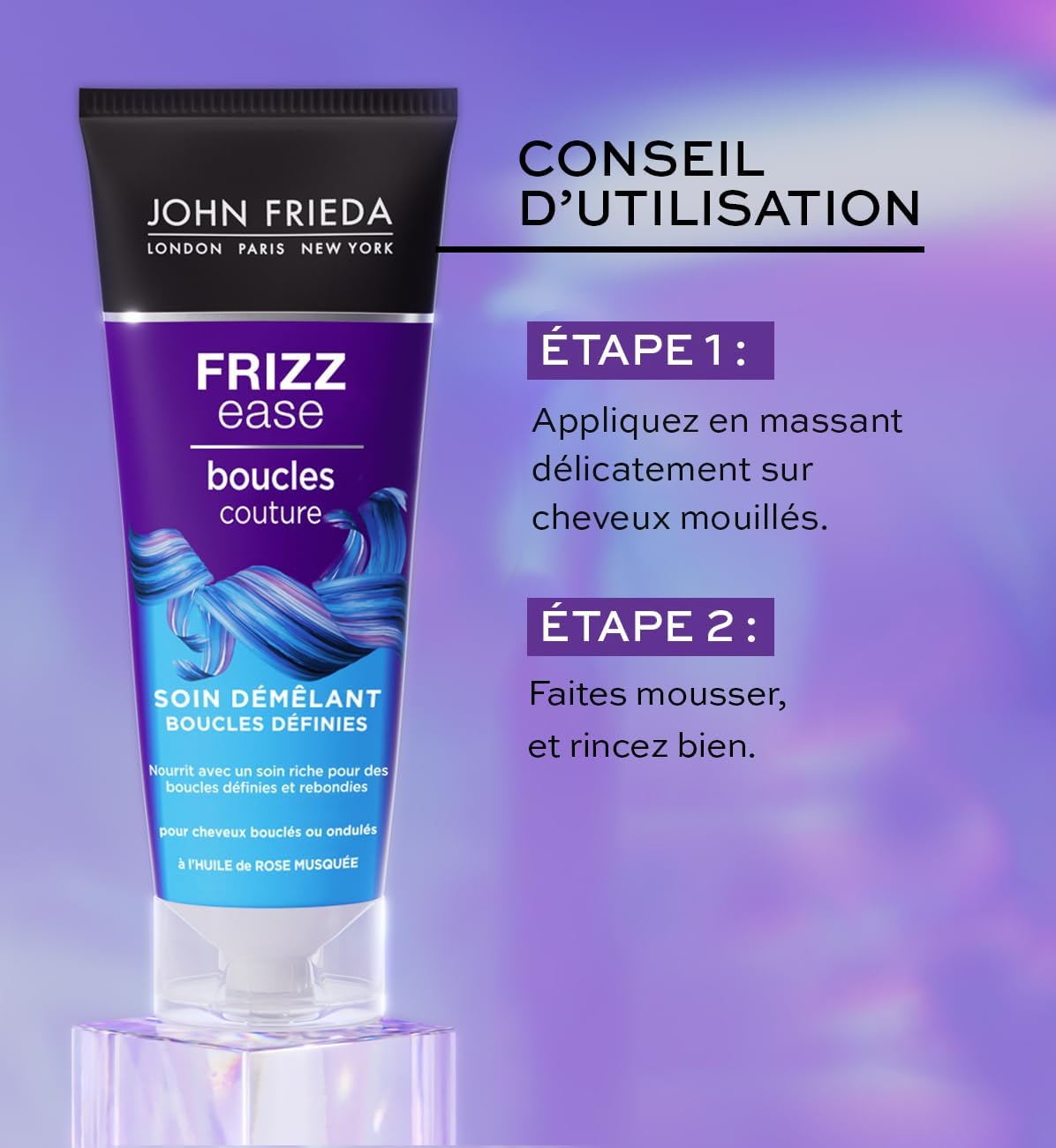John Frieda - Frizz Ease Boucles Couture - 250ml - soin démêlant, lot de 6