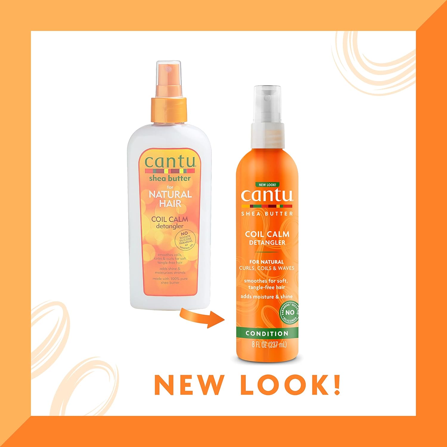 Cantu - Coil Calm Soin Démêlant, 237ml, beurre de karité, lot de 2