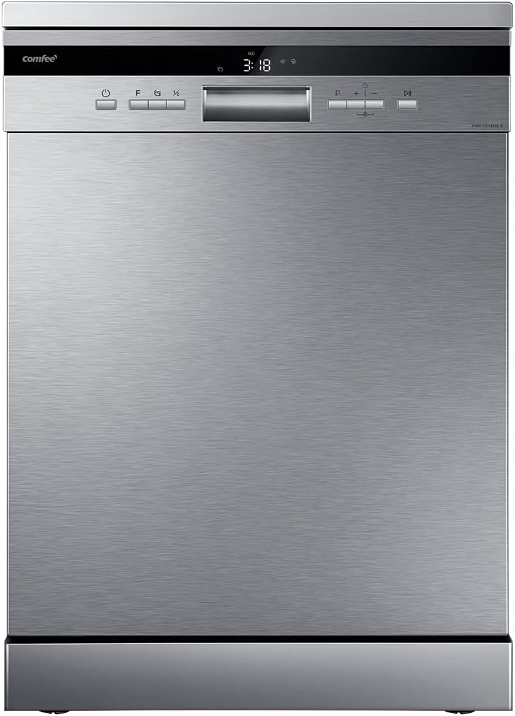 COMFEE' - lave-vaisselle grand format, 14 couverts, inox, écran LED, 44 dB, FD1435E-X