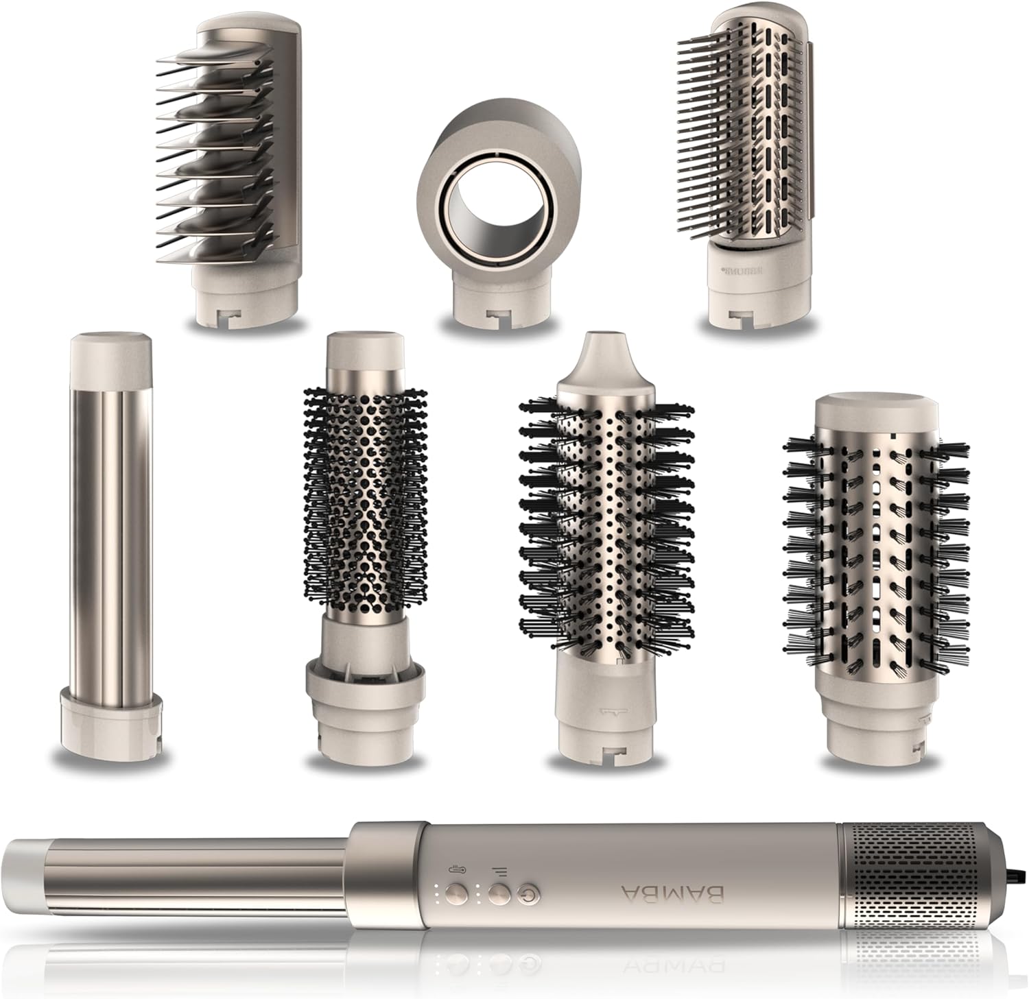 Cecotec - Brosse soufflante série AirGlam - 1400W - Coanda, 3 vitesses, 3 températures, contrôle chaleur, 110000rpm