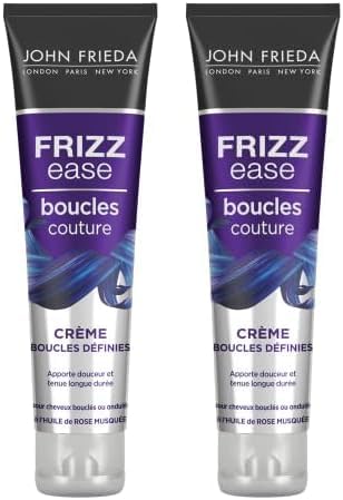 John Frieda - Frizz Ease Crème Boucles Définies - 150ml x2 - anti-frisottis, définition des boucles