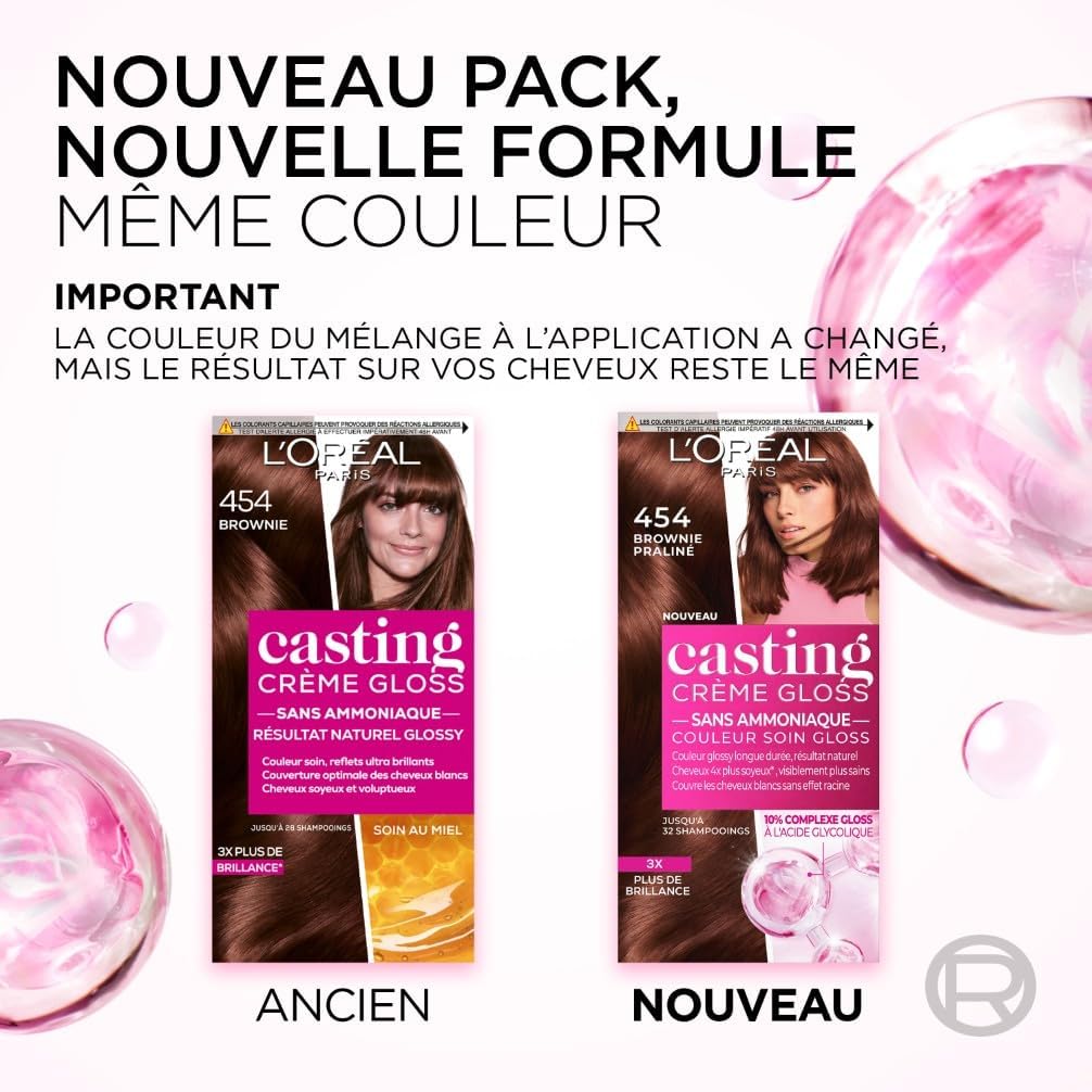 L'Oréal Paris - Casting Crème Gloss - sans ammoniaque - soin couleur ton sur ton - Chocolat Epicé 554