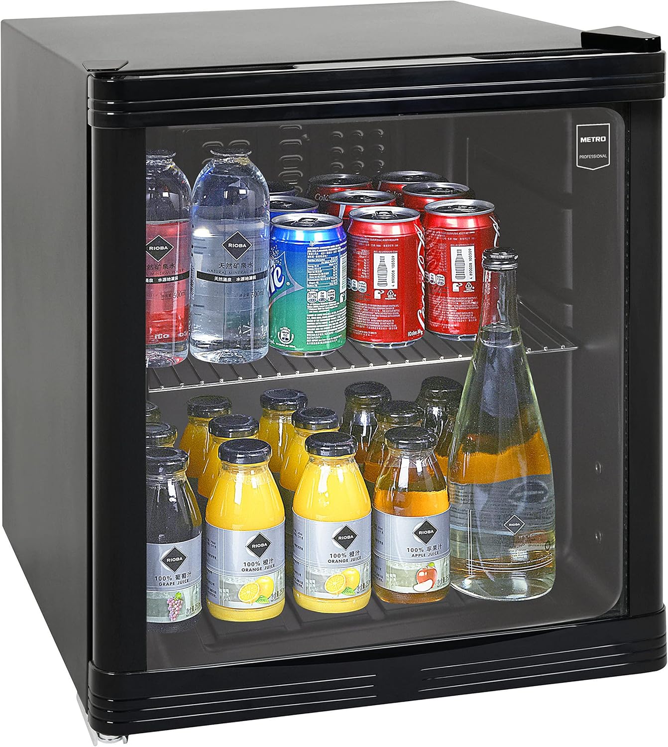 METRO Professional - minibar vitré, 46L, froid ventilé, 43x48x51.5cm - GPC1046