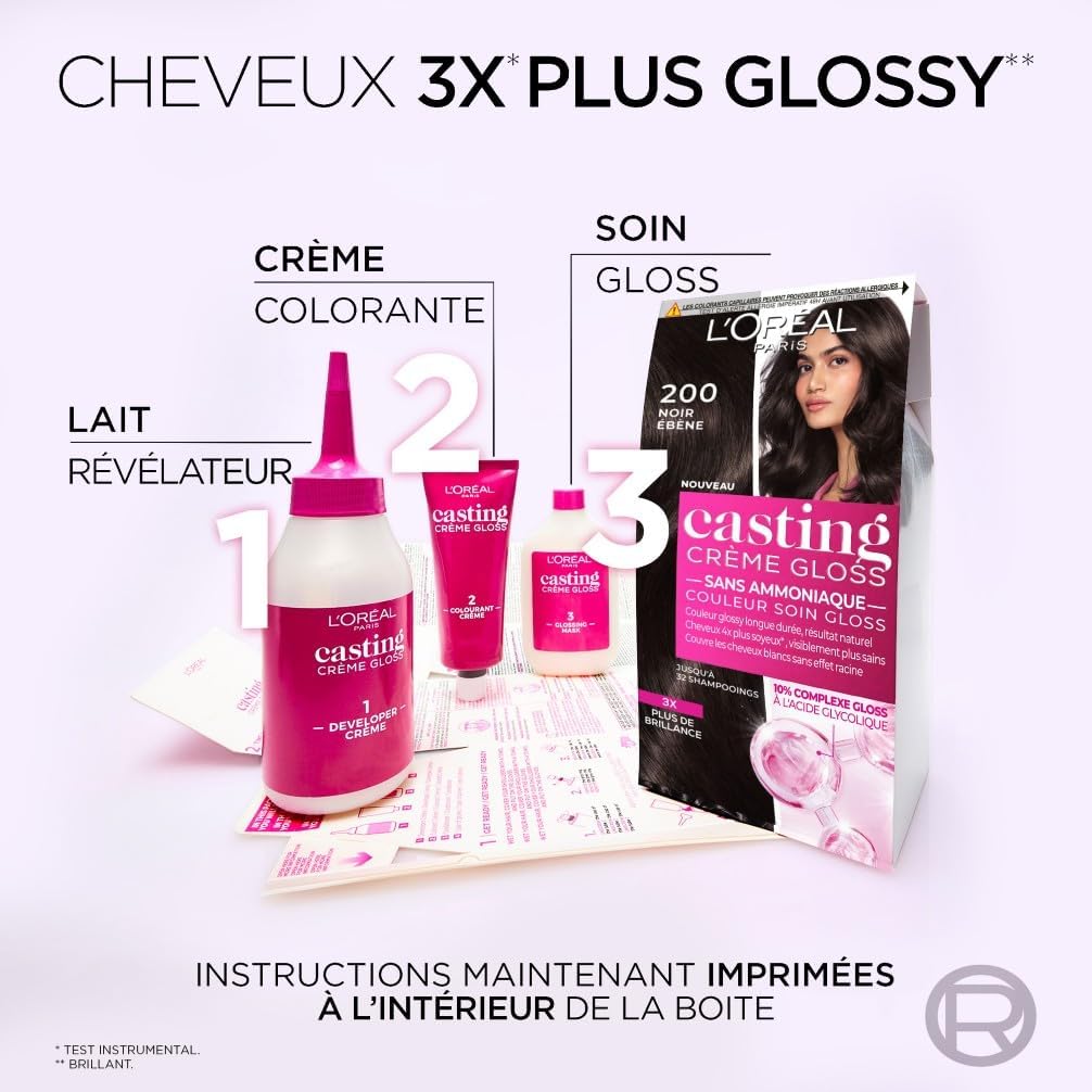 L'Oréal Paris - Casting Crème Gloss - sans ammoniaque - soin couleur ton sur ton - Chocolat Epicé 554