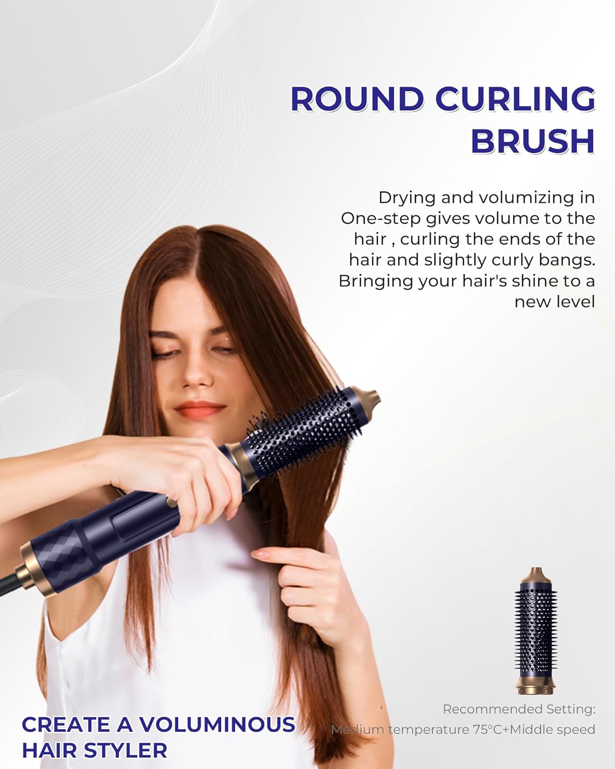 UKLISS - Air Styler 6 en 1 - brushing ionique, boucleur, lisseur