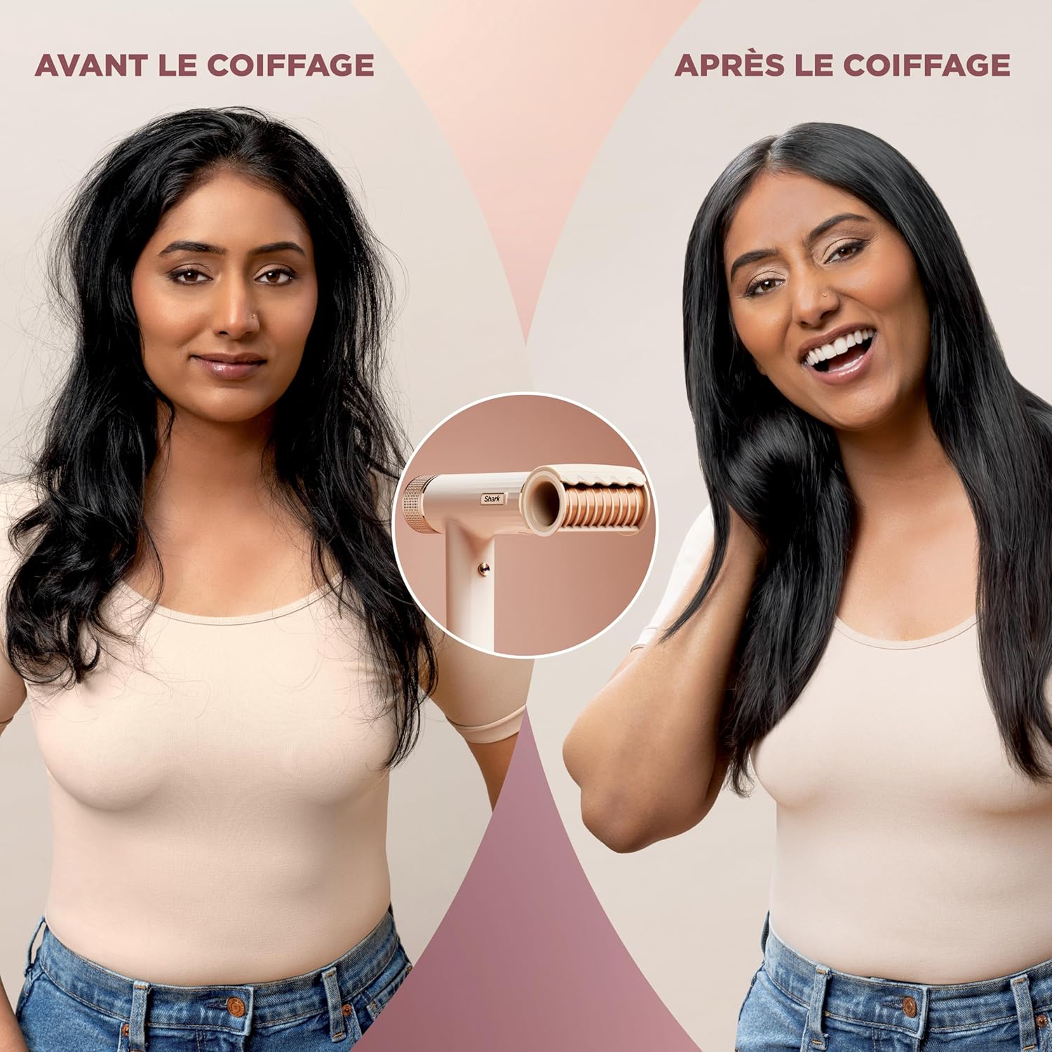 Shark - SpeedStyle RapidGloss - sèche-cheveux ionique, séchage rapide, tous cheveux, sans dommages thermiques