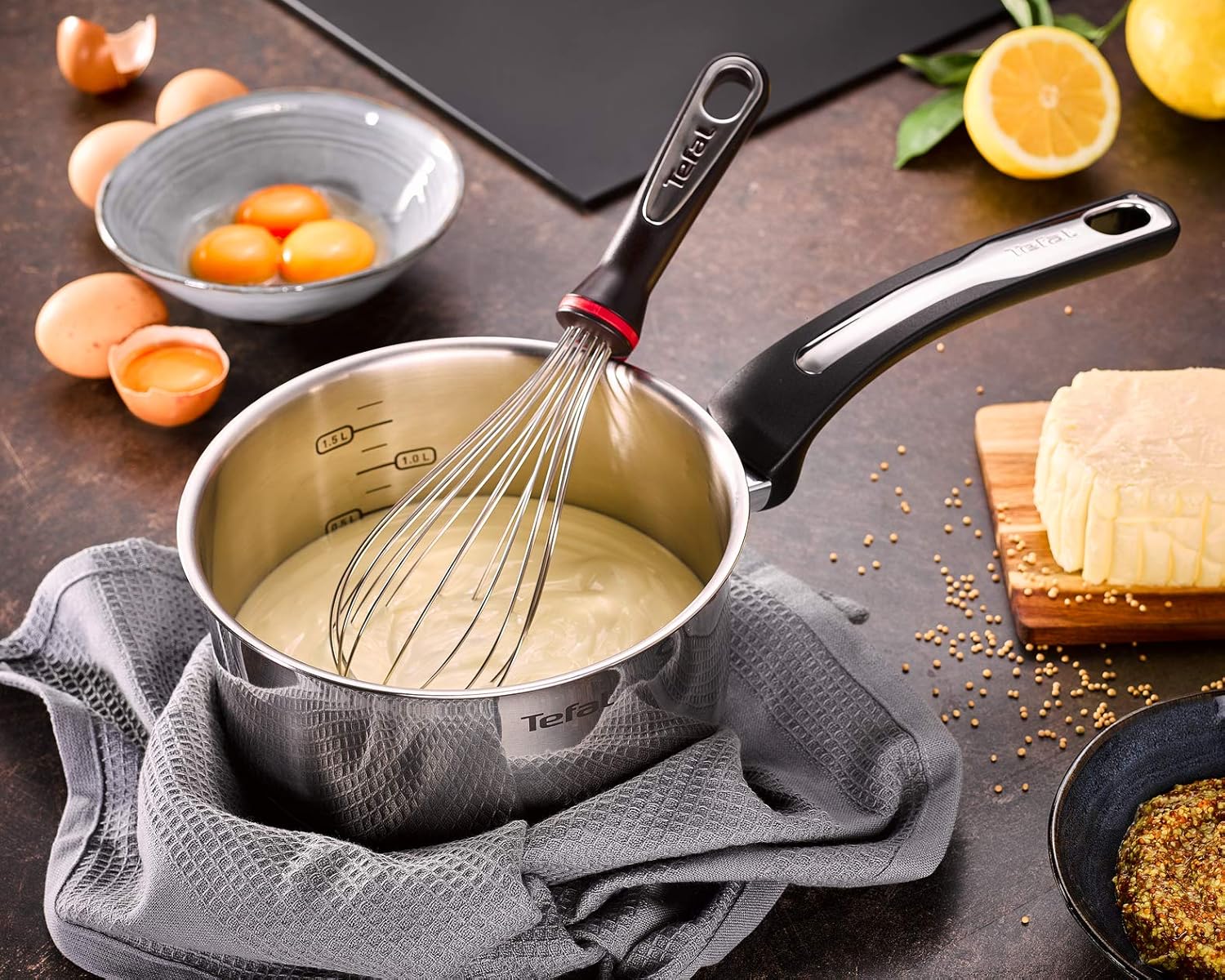 Tefal - casserole série argentée - 18 cm - compatible induction