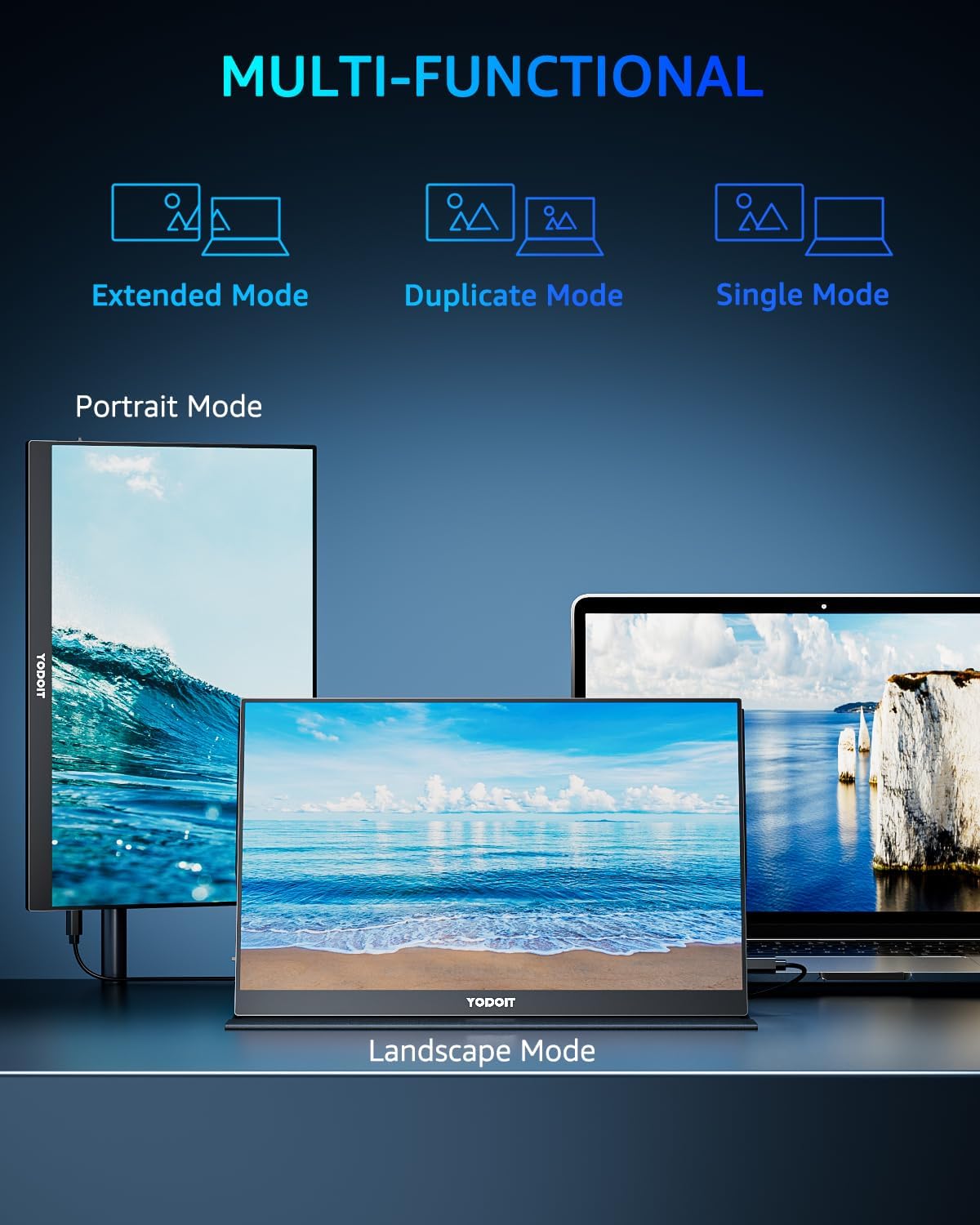 Yodoit - écran portable 15,6