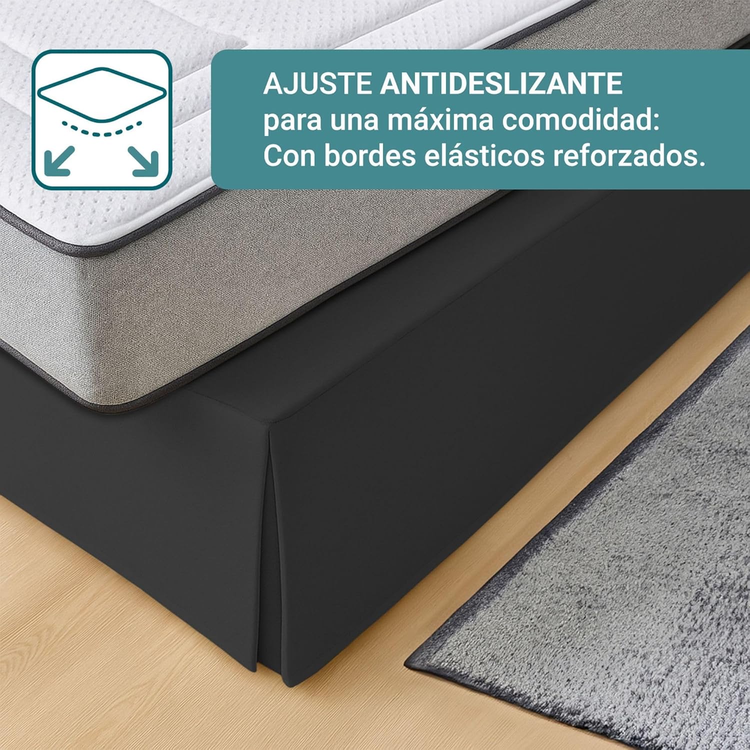 Drap-housse de canapé - 90x190/200 cm - antidérapant, respirant, fabrication Espagne