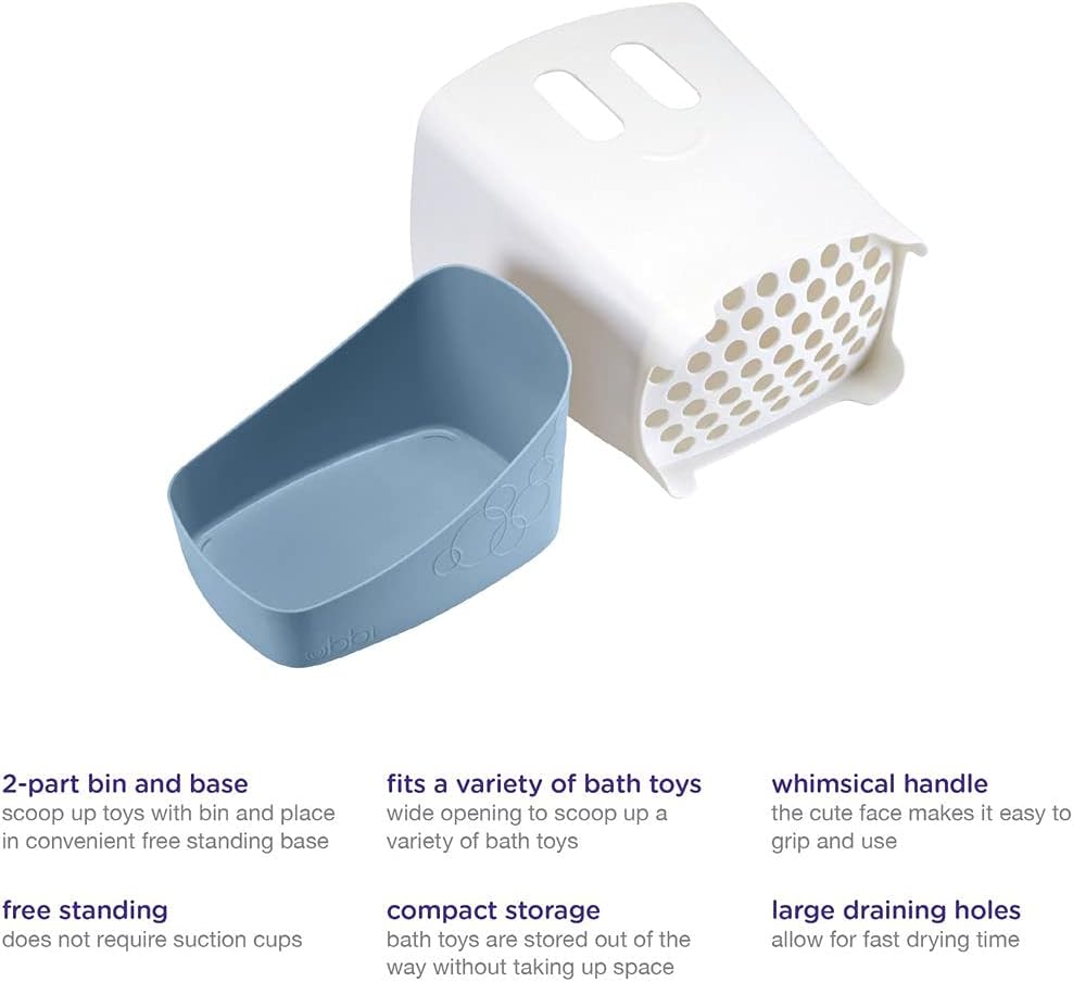 Ubbi - rangement bain enfant - rack amovible - bac de séchage amovible
