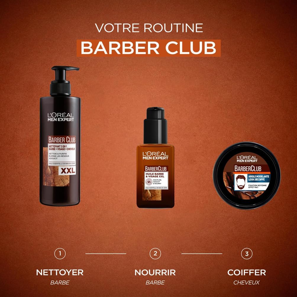 L'Oréal - Men Expert BarberClub - 75ml - argile coiffante look mat