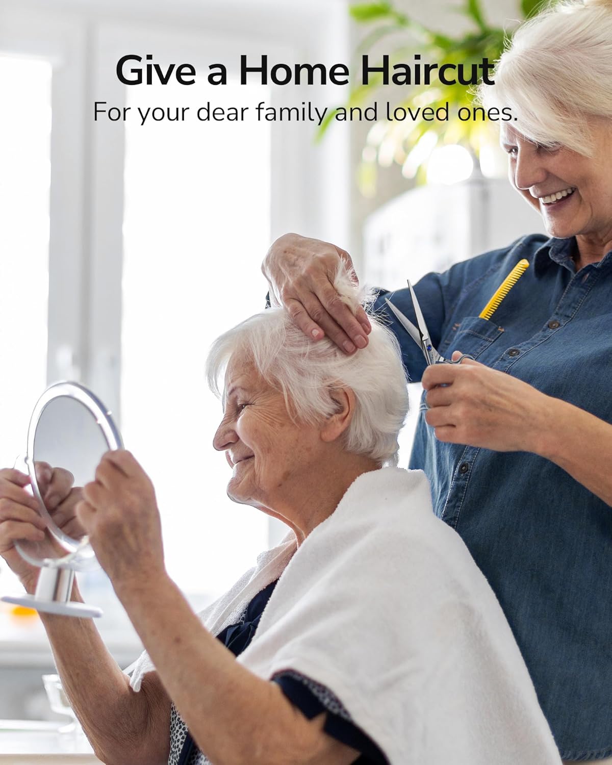 ULG - ciseaux de coiffure professionnels 16,5 cm acier japonais, pour droitiers