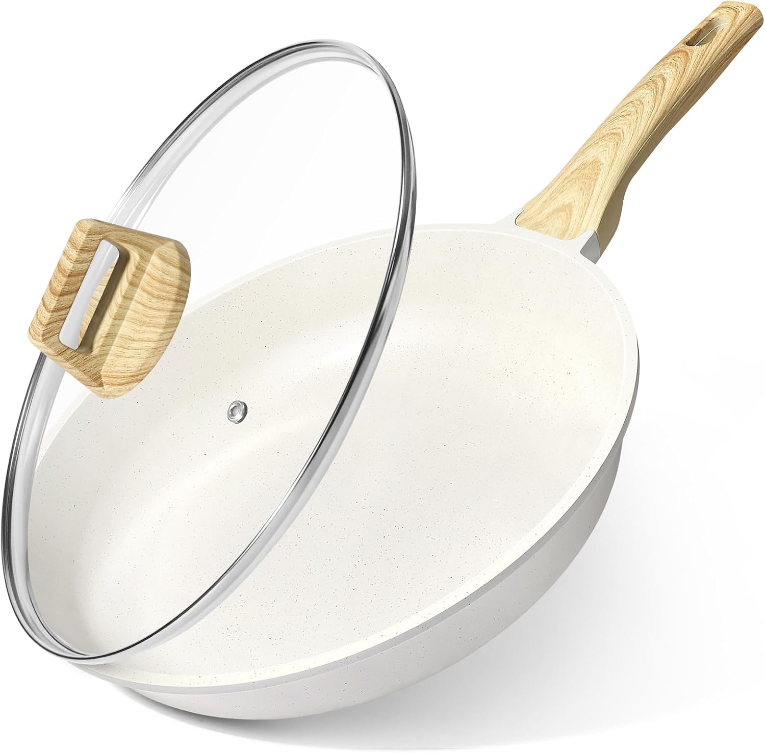 GiPP - Poêle à frire avec couvercle, 28 cm, granit, induction, antiadhésive