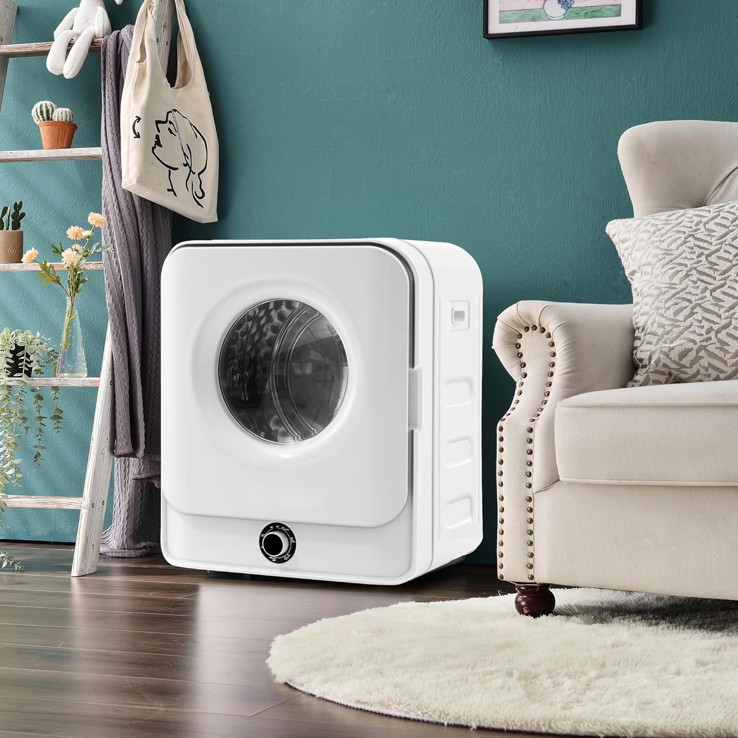 Merax - petit sèche-linge mural, 3-4,5 kg - 5 programmes, sécurité, 830W