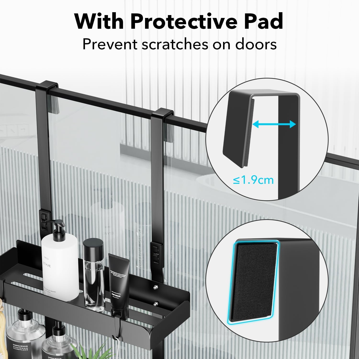 Etagère de douche à suspendre - 55,5 cm - rangement pratique, installation facile
