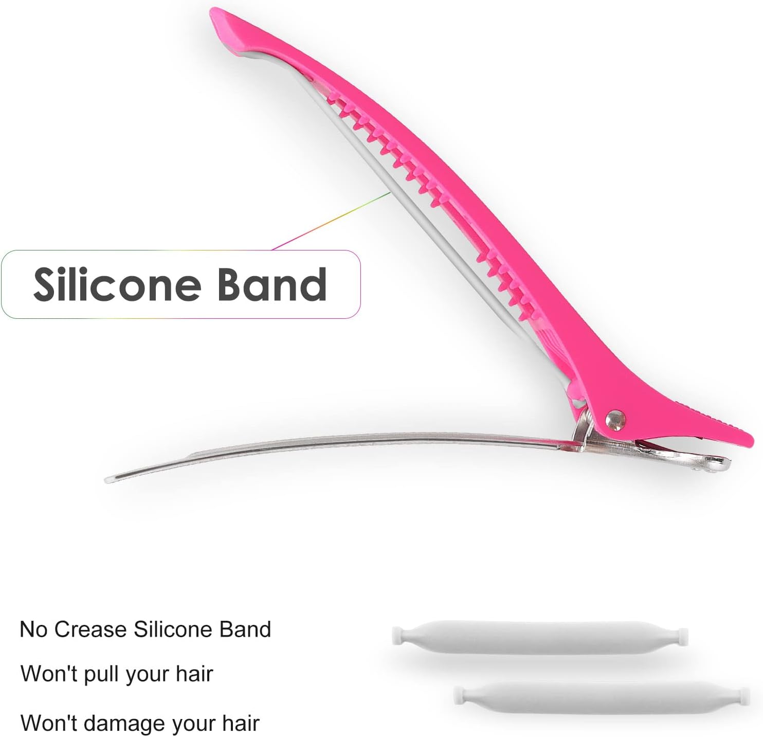 AIMIKE - Pinces à cheveux professionnelles néon 4,3