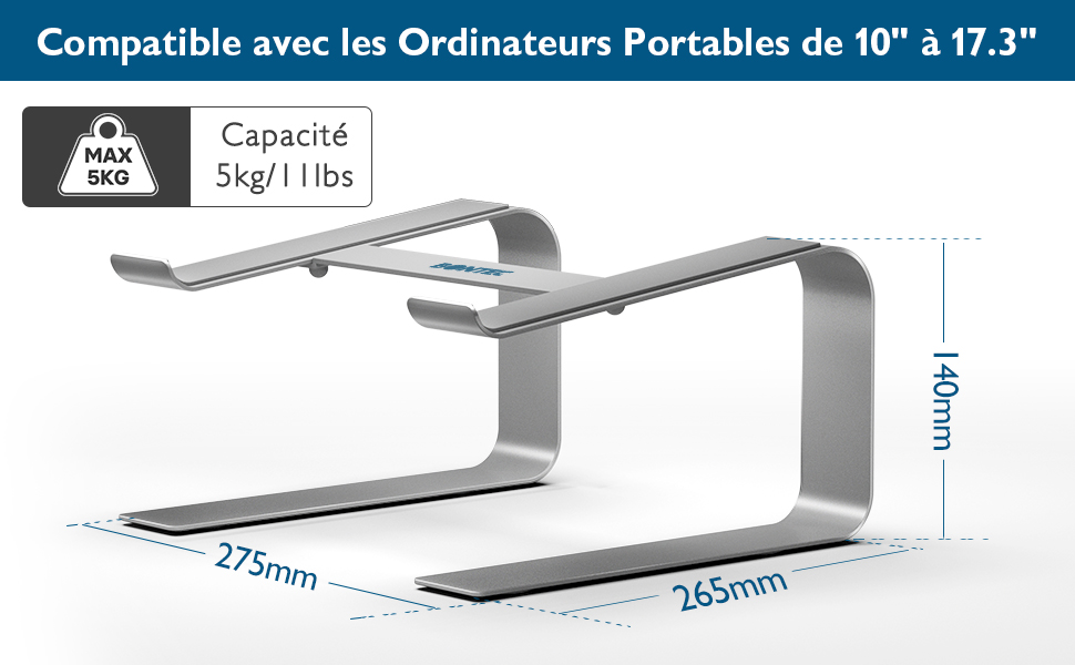 la table est conçue pour être un bureau portable