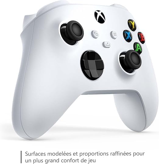 Xbox - Manette sans fil Robot White - compatibilité multi-plateformes