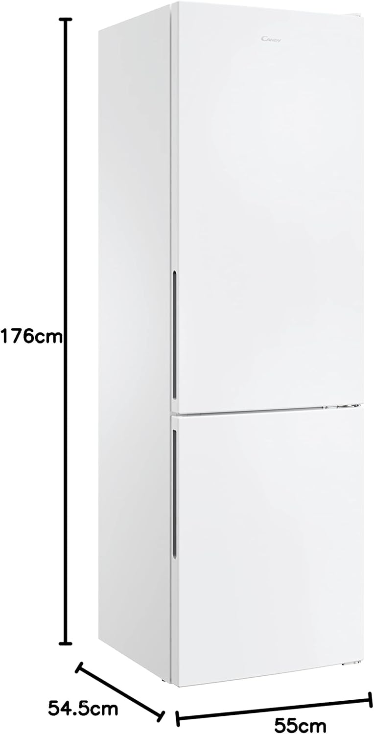 Candy - combiné 260L, 177cm, Low Frost, LED, classe E, 39dB - CCT3L517EW