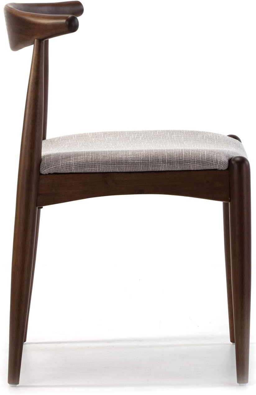 Venta-stock - Corzo - 52,5x50x74,5 cm - chaises noyer en bois massif